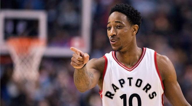 开云体育在线-猛龙力克篮网,德罗赞高光表现